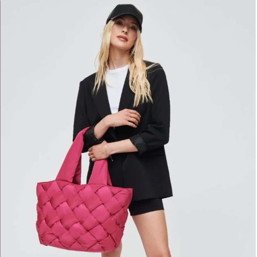 **SOLD**. NWT Sol and Selene INTUITION EAST WEST TOTE MAGENTA (pink) - Picture 1 of 9